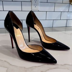 Christian Louboutin Iriza 100mm Patent Leather Pumps Size 40